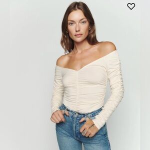 Reformation Leonora Knot top in Black